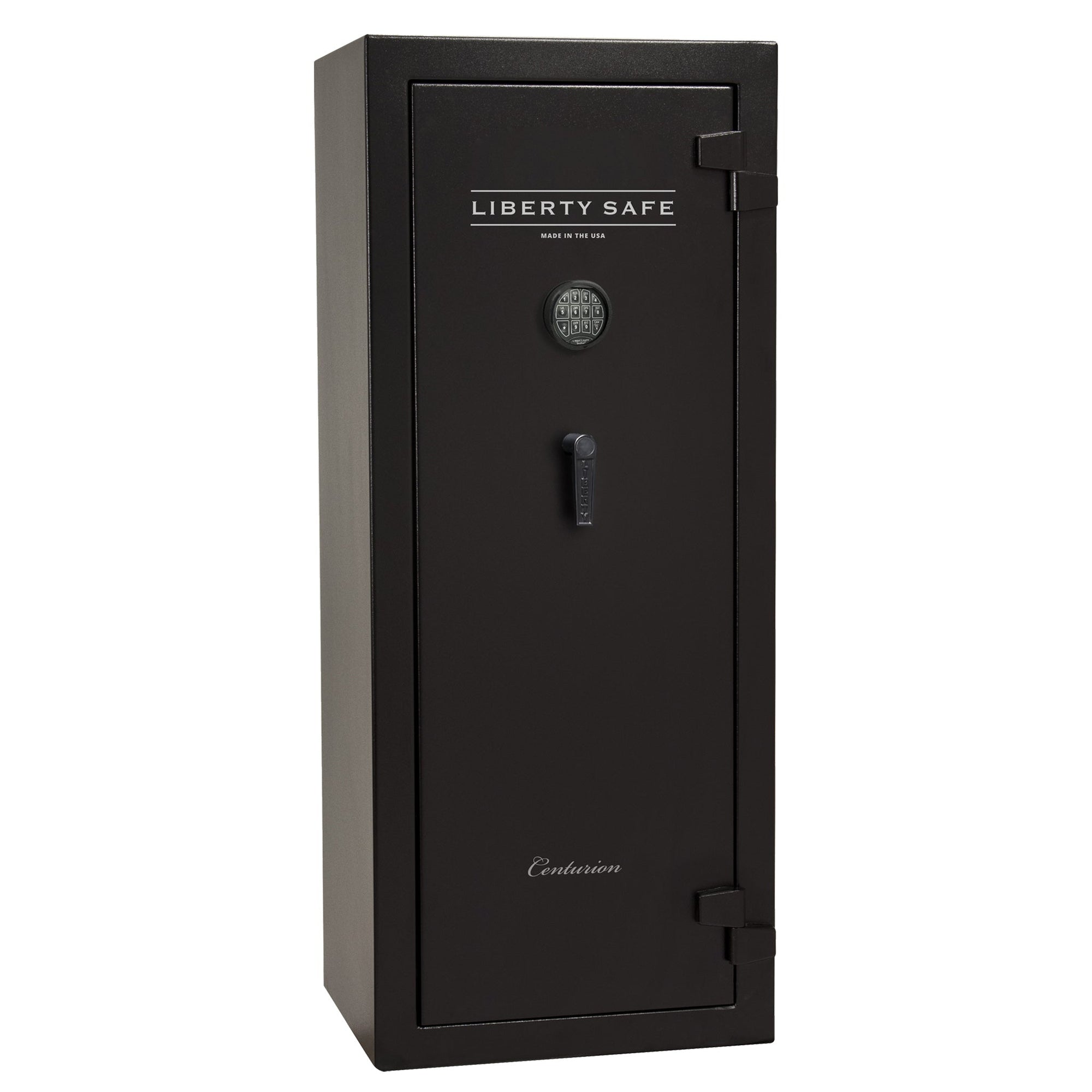 Centurion 18 | Level 1 Security | 30 Minute Fire Protection | Dimensions: 59.5" x 24.25" x 20" | Textured Black | Elock - No Door Panel Promotion - Closed Door