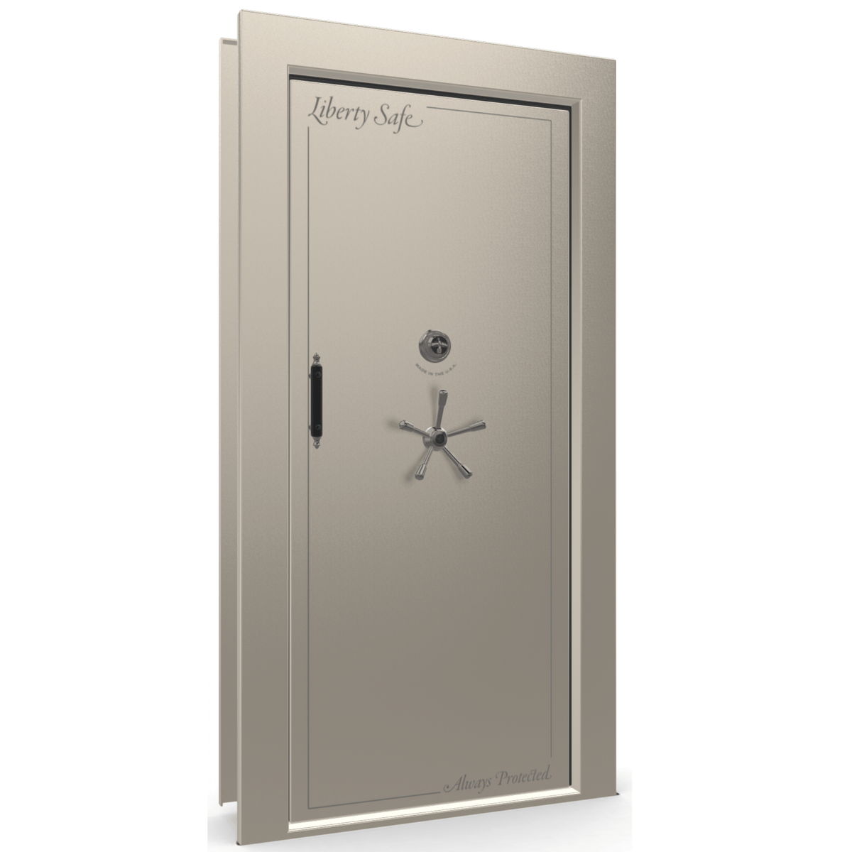 Vault Door Series | In-Swing | Left Hinge | White Marble | Mechanical Lock